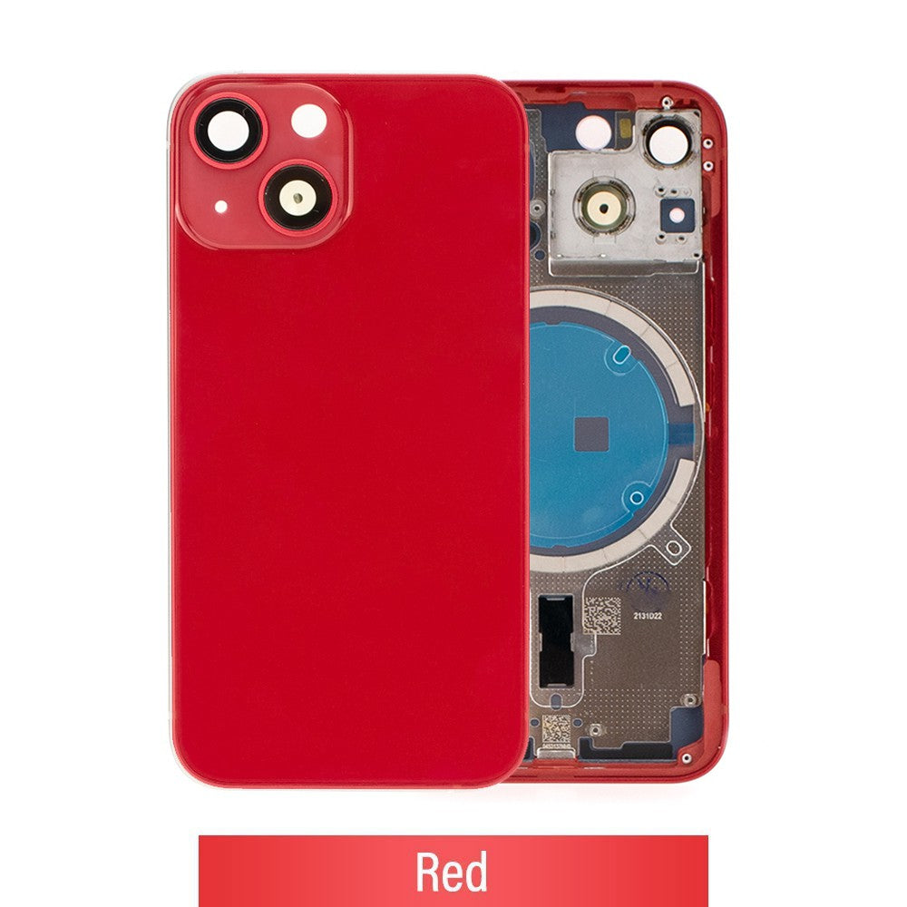 Rear Housing for iPhone 13 mini (NO LOGO)-Red Rear Housing for iPhone 13 mini (NO LOGO)-Red